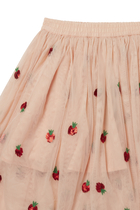 Strawberry Tulle Skirt